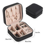 Travel Jewelry Box Organizer Earrings Ring Necklace Holder Case Women