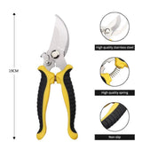Professional Bypass Pruning Shears Tree Trimmers Hand Clippers for Garden