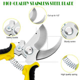 Professional Bypass Pruning Shears Tree Trimmers Hand Clippers for Garden