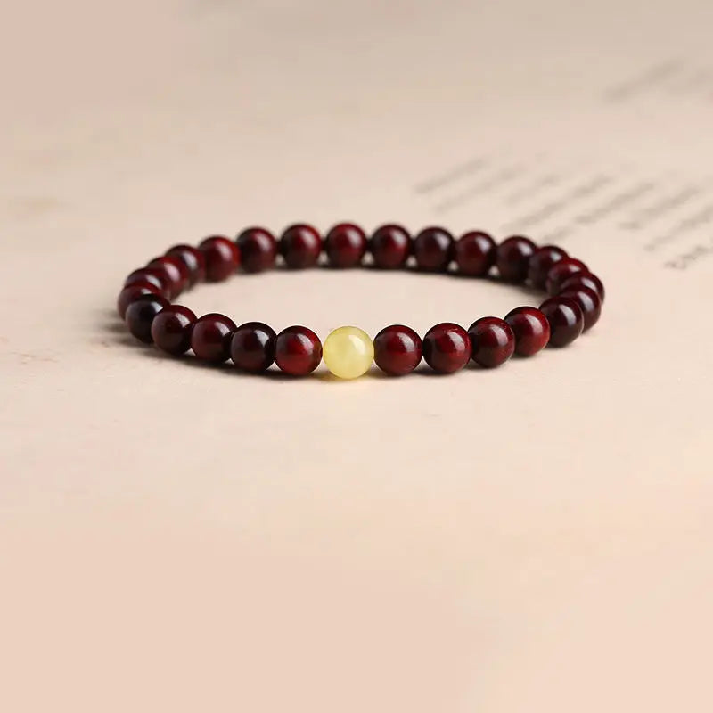Pterocarpus Santalinus Star Beads Bracelet