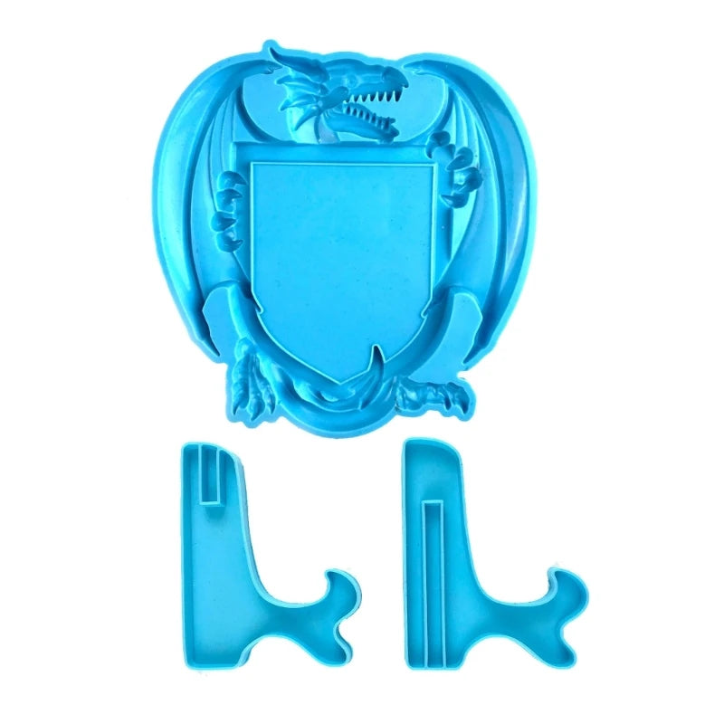 Pterosaur Square Photo Frame Ornament Silicone Mold for Epoxy Resin DIY Craft