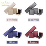 PU Brushed Leather Jewelry Display Box for Rings Necklaces Bracelets