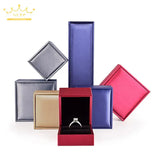 PU Brushed Leather Jewelry Display Box for Rings Necklaces Bracelets