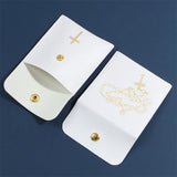 Rosary Necklace Pouch with Cross Gift Bag