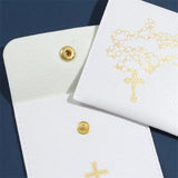 Rosary Necklace Pouch with Cross Gift Bag