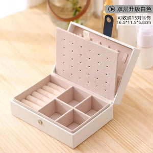 Girls Earring Ring Necklace Storage Case Jewelry Organize Box