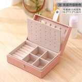 Girls Earring Ring Necklace Storage Case Jewelry Organize Box