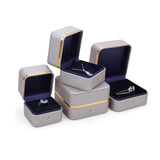 PU Wedding Ring Jewelry Packaging Storage Case Holder