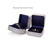 PU Wedding Ring Jewelry Packaging Storage Case Holder