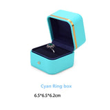 PU Wedding Ring Jewelry Packaging Storage Case Holder