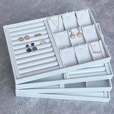 Earrings Cufflinks Organizer Holder Tray Jewelry Case