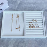 Earrings Cufflinks Organizer Holder Tray Jewelry Case