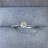 925 Silver 4MM Moissanite Diamond Wedding Ring for Women