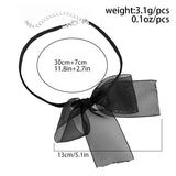 Bowknot Charm Necklace Choker Women Chain Jewelry Collar Party