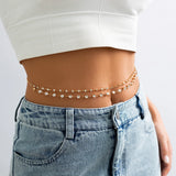 Bohemia Glass Rhinestone Waist Chain Body Jewelry