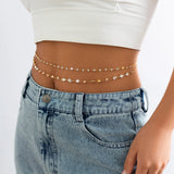 Bohemia Glass Rhinestone Waist Chain Body Jewelry