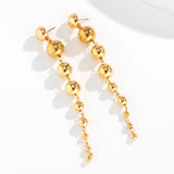 CCB Material Beads Drop Earrings for Women Irregular Bead Long Dangle Earrings