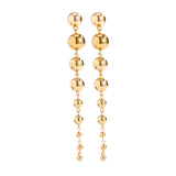 CCB Material Beads Drop Earrings for Women Irregular Bead Long Dangle Earrings