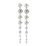CCB Material Beads Drop Earrings for Women Irregular Bead Long Dangle Earrings