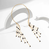 Long Tassel Ethnic Collar Necklace Pearl Pendant