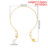Half-Open Pearl Choker Necklace for Women