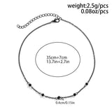 Gothic Crystal Beads Necklace for Women