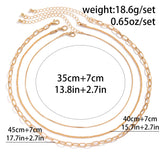 Hip Hop Thin Snake Chain Necklace for Women Multilayer Link Chain Choker