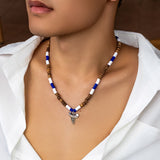 Hip Hop Mix Wood Beads Choker Necklace for Men