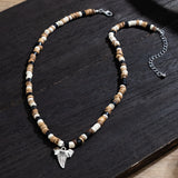 Hip Hop Mix Wood Beads Choker Necklace for Men