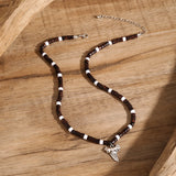 Hip Hop Mix Wood Beads Choker Necklace for Men