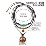 Hip Hop Geometric Pendant Men Choker Natural Stone Necklace