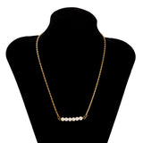 Pearl Pendant Choker Necklace for Women