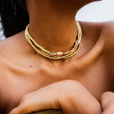 Multilayer CCB Beaded Necklace Choker for Women
