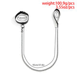Gothic PU Leather Long Necklace for Women Jewelry Collar Chunky Chain