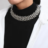 Punk Chain Choker Necklace for Women Statement Jewelry