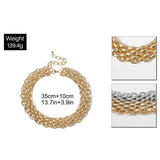 Punk Chain Choker Necklace for Women Statement Jewelry