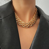 Punk Chain Choker Necklace for Women Statement Jewelry