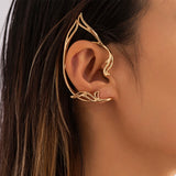 Punk Dark Elf Ear Clip No Piercing Earrings For Women Goth Hip Hop