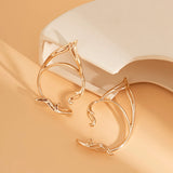 Punk Dark Elf Ear Clip No Piercing Earrings For Women Goth Hip Hop