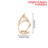 Punk Dark Elf Ear Clip No Piercing Earrings For Women Goth Hip Hop