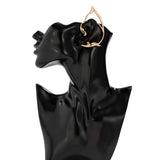 Punk Dark Elf Ear Clip No Piercing Earrings For Women Goth Hip Hop