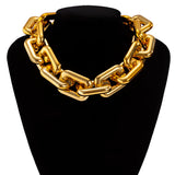Chunky Chain Choker Necklace Hip Hop Statement Streetwear Jewelry
