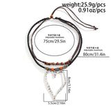 Silver Round Disc Pendant Necklace with Wood Beads Charm Choker