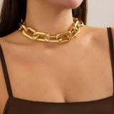 Thick Chunky Link Chain Necklace for Women