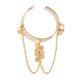 Bohemia Charm Arm Cuff Bracelet Star Tassel Pendant