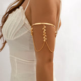 Bohemia Charm Arm Cuff Bracelet Star Tassel Pendant
