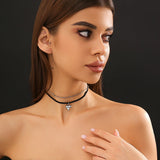 Love Heart Pendant Necklace Charm Choker for Women
