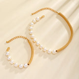 Vintage Pearl Beads Choker Necklace for Women