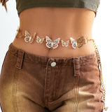 Butterfly Charm Waist Chain for Women Bikinis Y2K Accessories