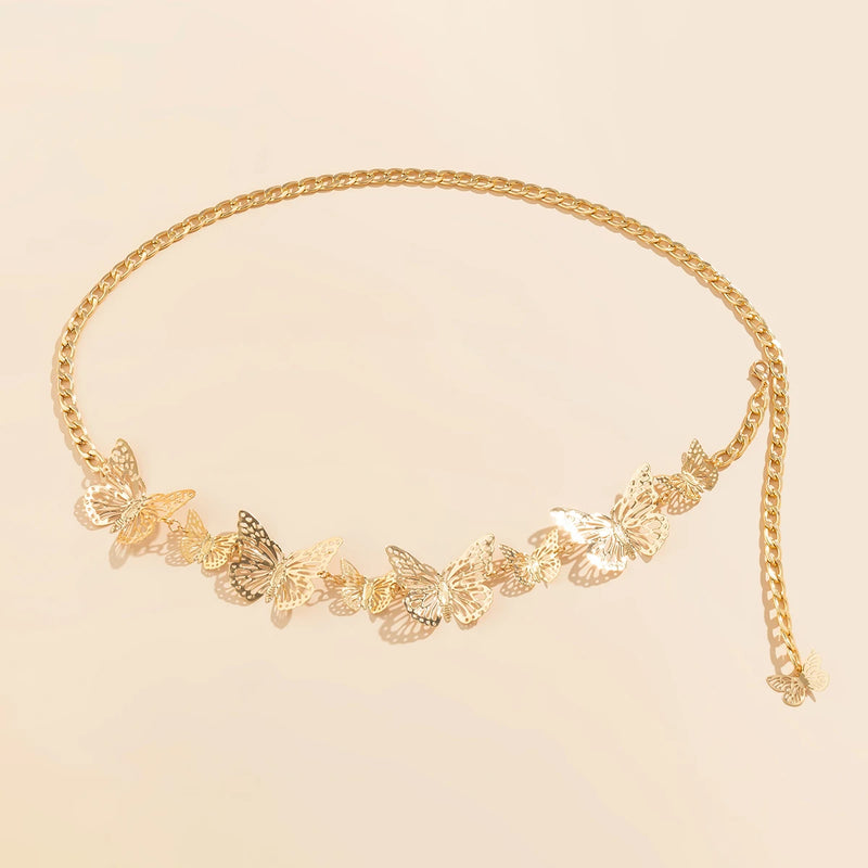 Butterfly Charm Waist Chain for Women Bikinis Y2K Accessories
